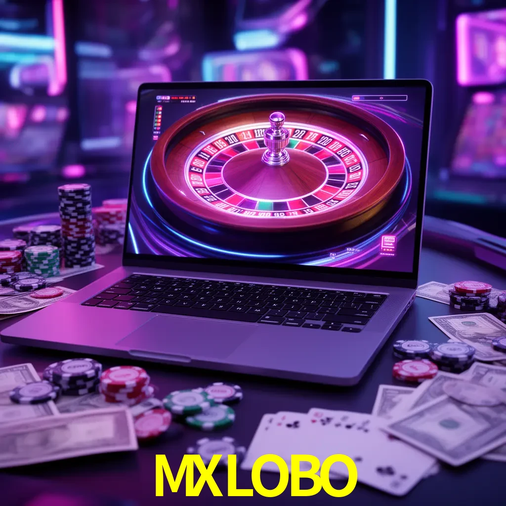 Centro móvil MXLOBO con casino, cajero, bonos, app y acceso de cuenta para México